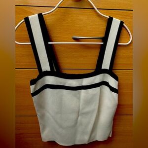 Black/Cream tank top